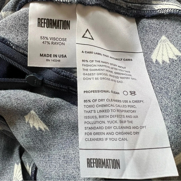 Reformation Vanessa patterned button back dress 17963 - Picture 13 of 14